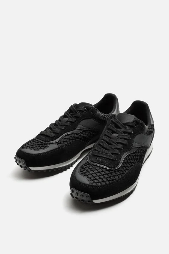 [11330] Sneakers Chamois Zara (Black, 40)