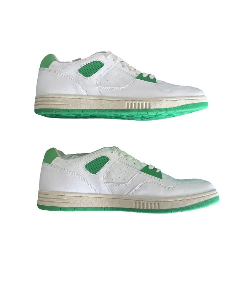 ZARA retro sneakers white x green (41)