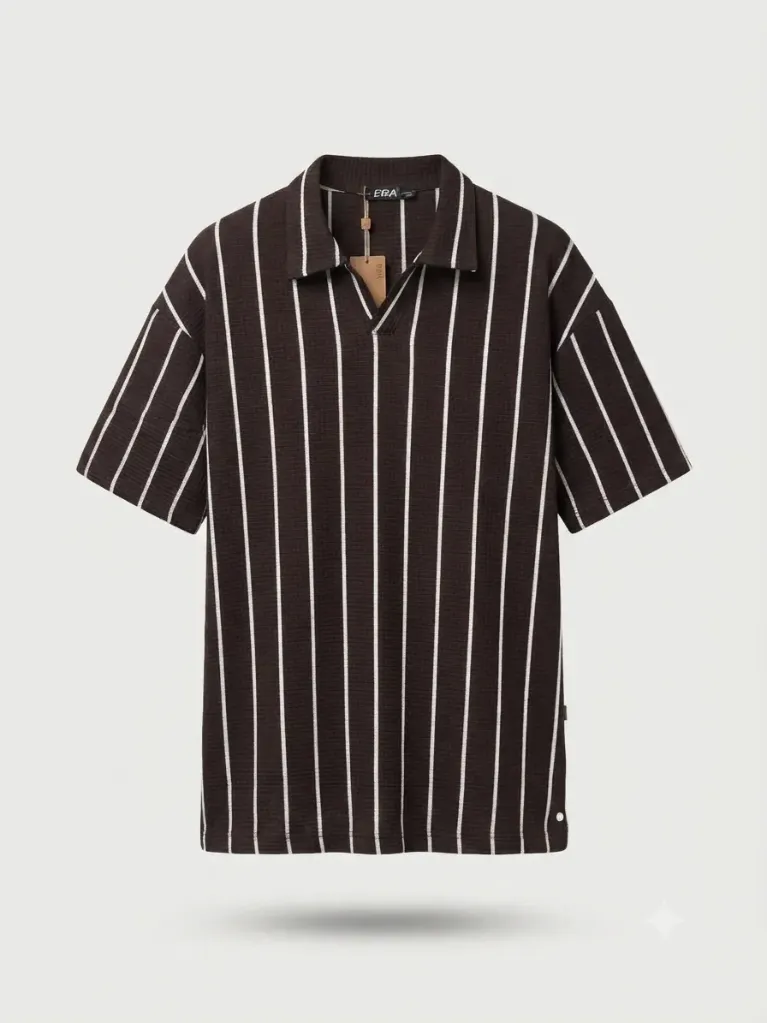 Polo T-shirt V ERA strip