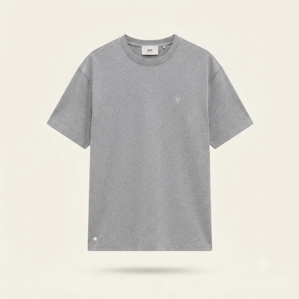 T-shirt AMI  letter A embroidery