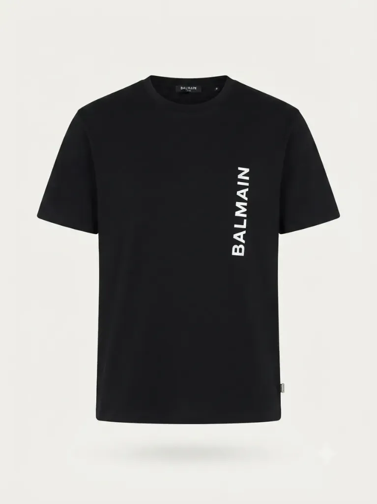 [SS-BAL-1026-L-OLI] T-shirt BALMAIN Print (L)