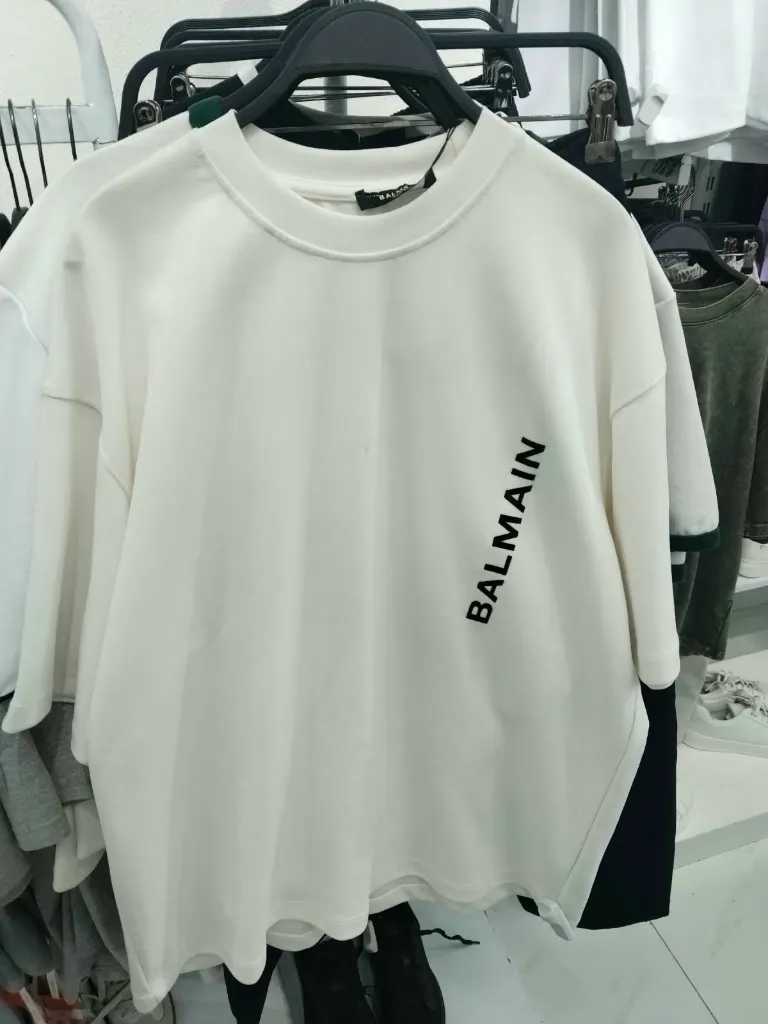 [SS-BAL-1060-L-BLA] T-shirt BALMAIN logo (Black, L)