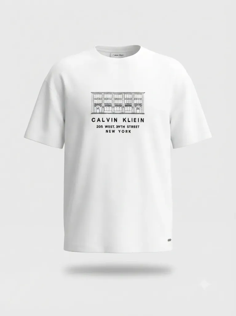 [SS-CK-1079-L-BLA] T-shirt Calvin Klein New York embroidery (Black, L)