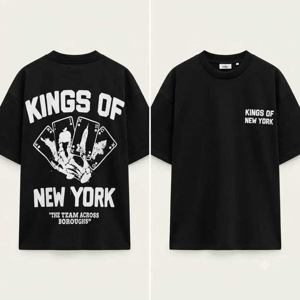 T-shirt Bershka NEW YORK logo print (S)