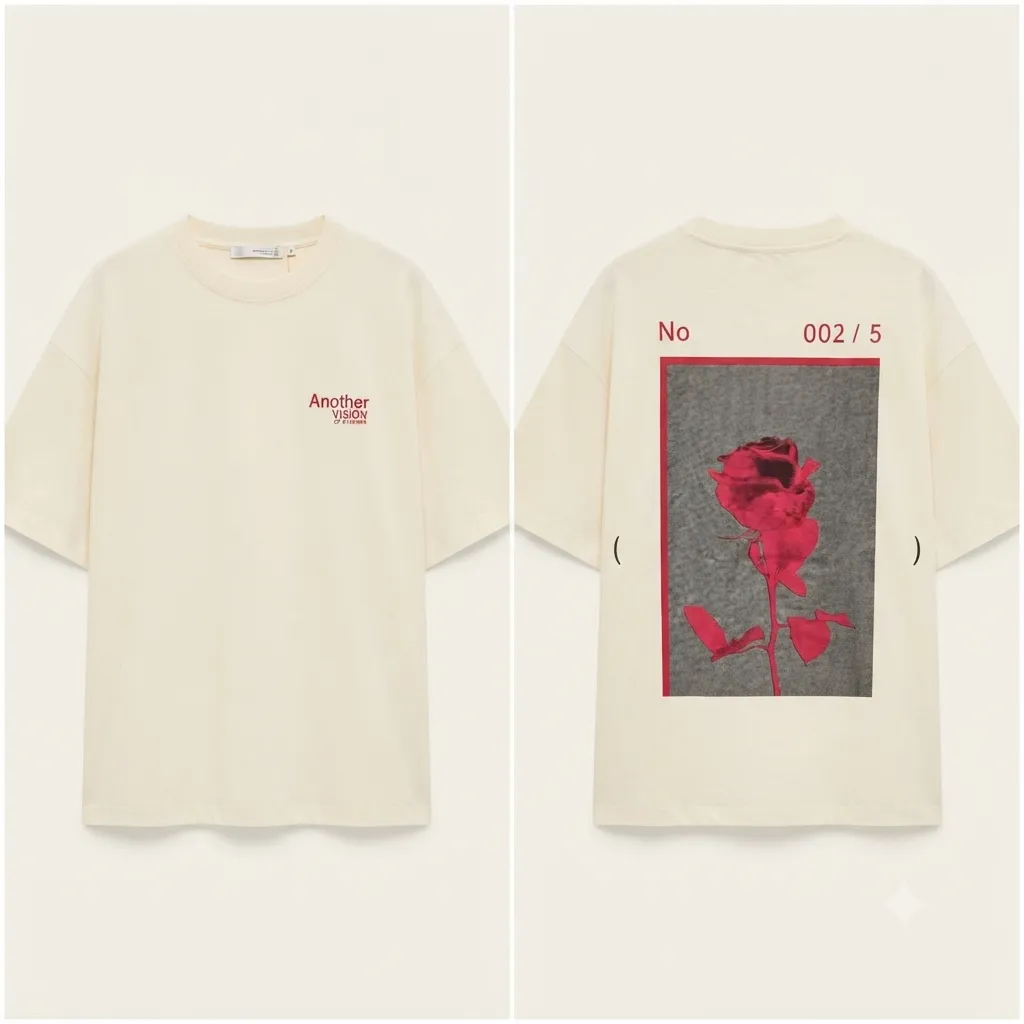 T-shirt Zara Another vision logo print (S)