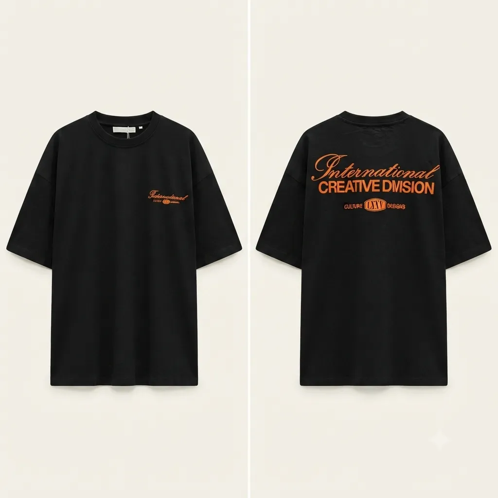 T-shirt Zara INTERNATIONAL logo print (S)