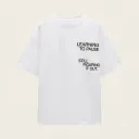T-shirt Zara LEARNING TO PAUSE logo print