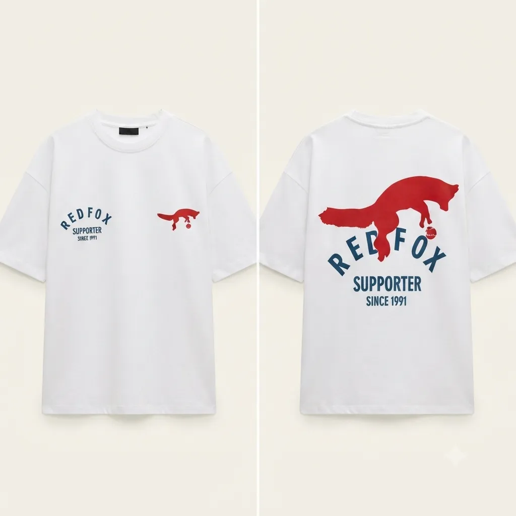 T-shirt STWD RED FOX logo print (S)