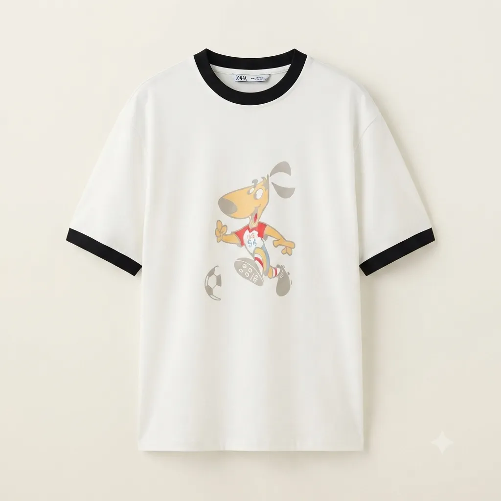 T-shirt Zara dog print (S)