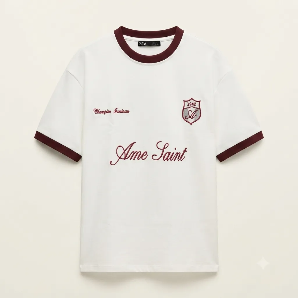 T-shirt Zara AME TAIMT embroidery (S)