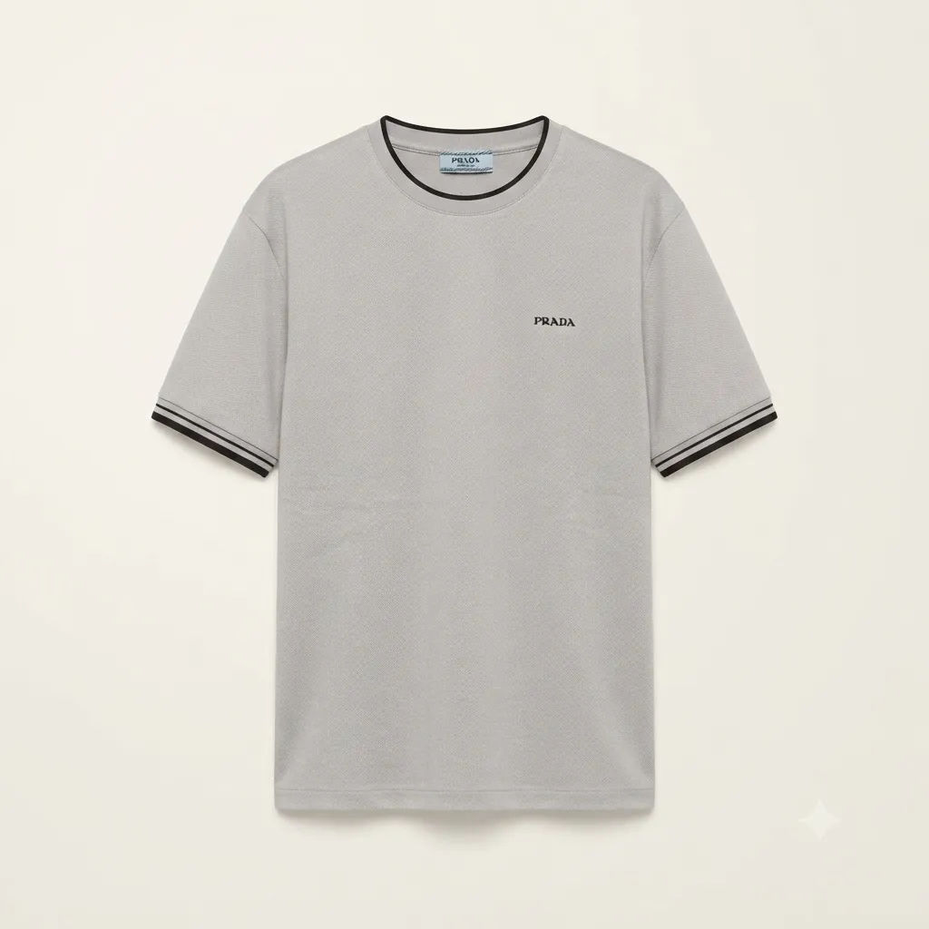 T-shirt Prada contrast tie (L)